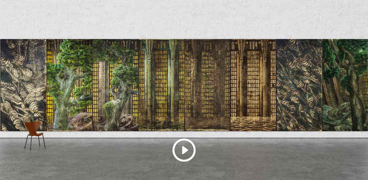 Christine Heidelberg Künstlerin Artist vor ihrer Arbeit